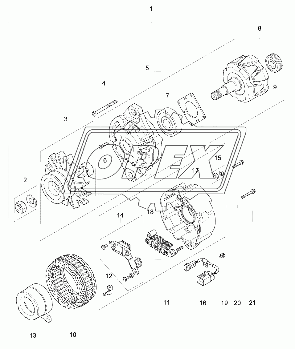 ALTERNATOR (24V-50A)