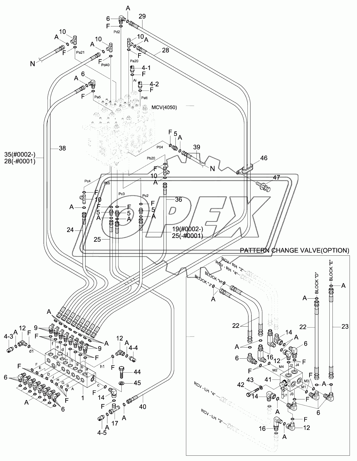 PILOT HYD PIPING (CONTROL 1)