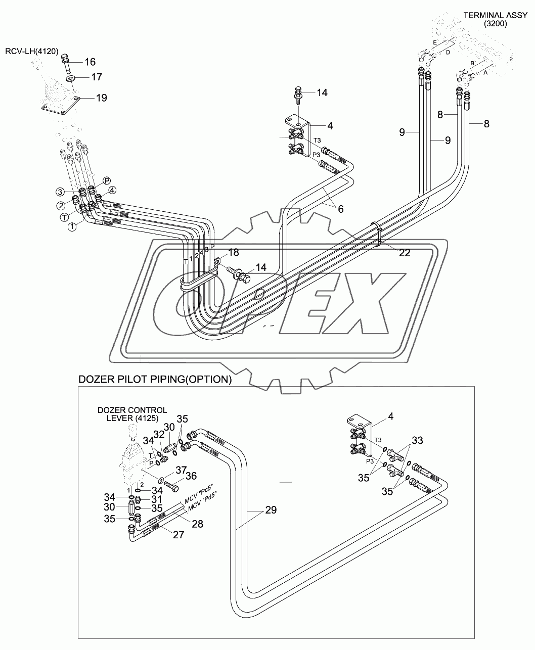 PILOT HYD PIPING (BOTTOM 1)