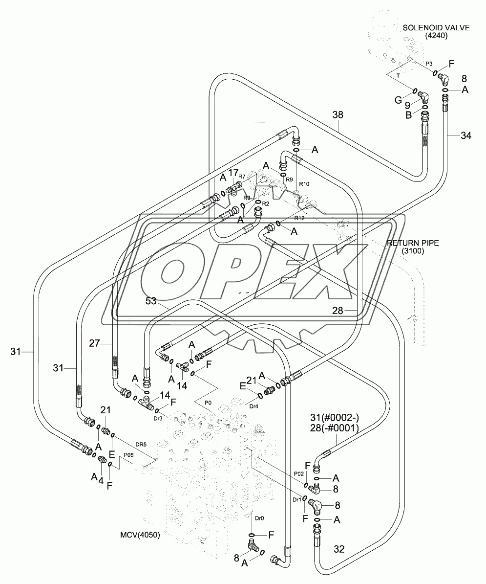 PILOT HYD PIPING (BASE 3)