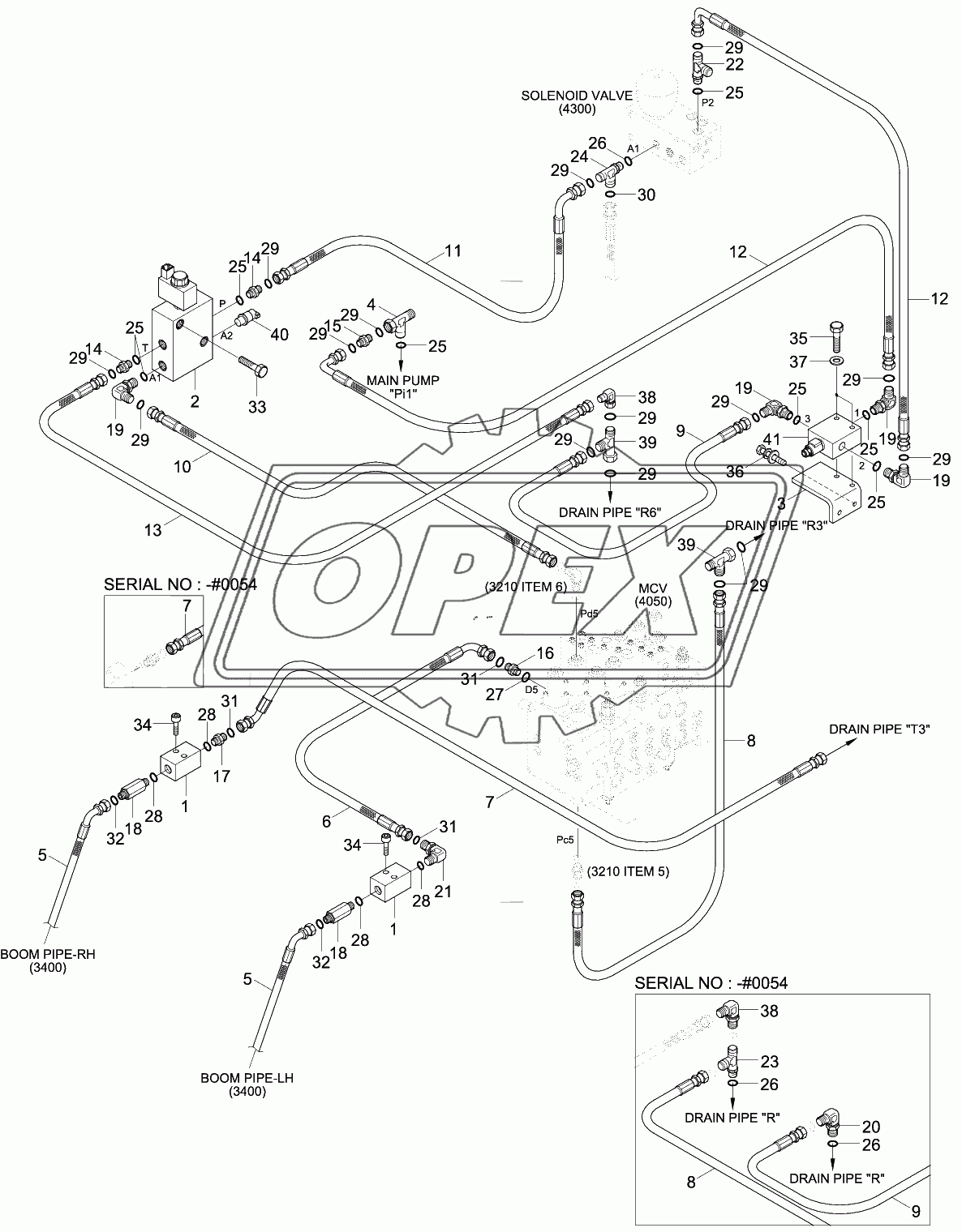 SINGLE ACTING MAIN PIPING KIT