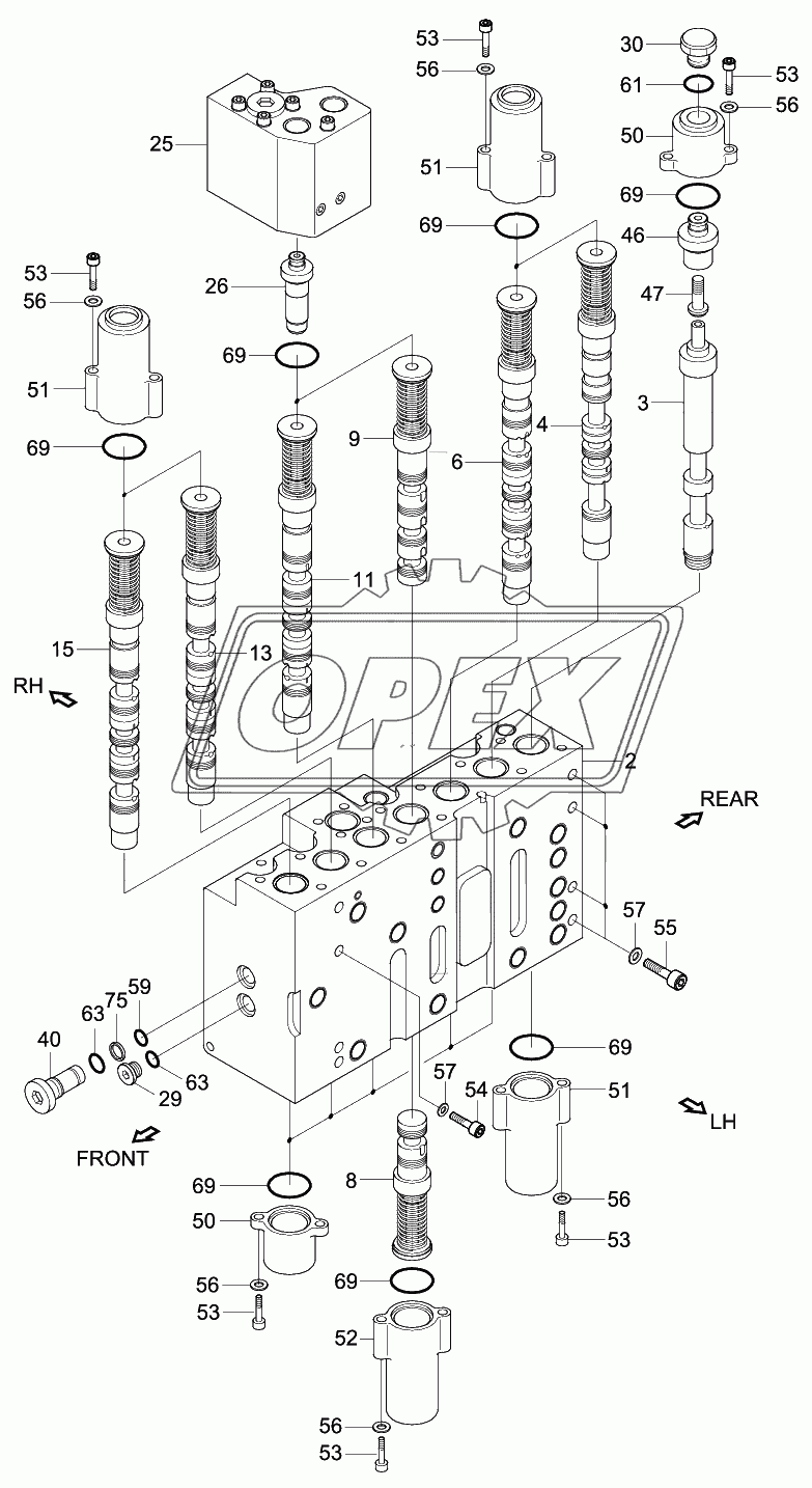 MAIN CONTROL VALVE (3/4)