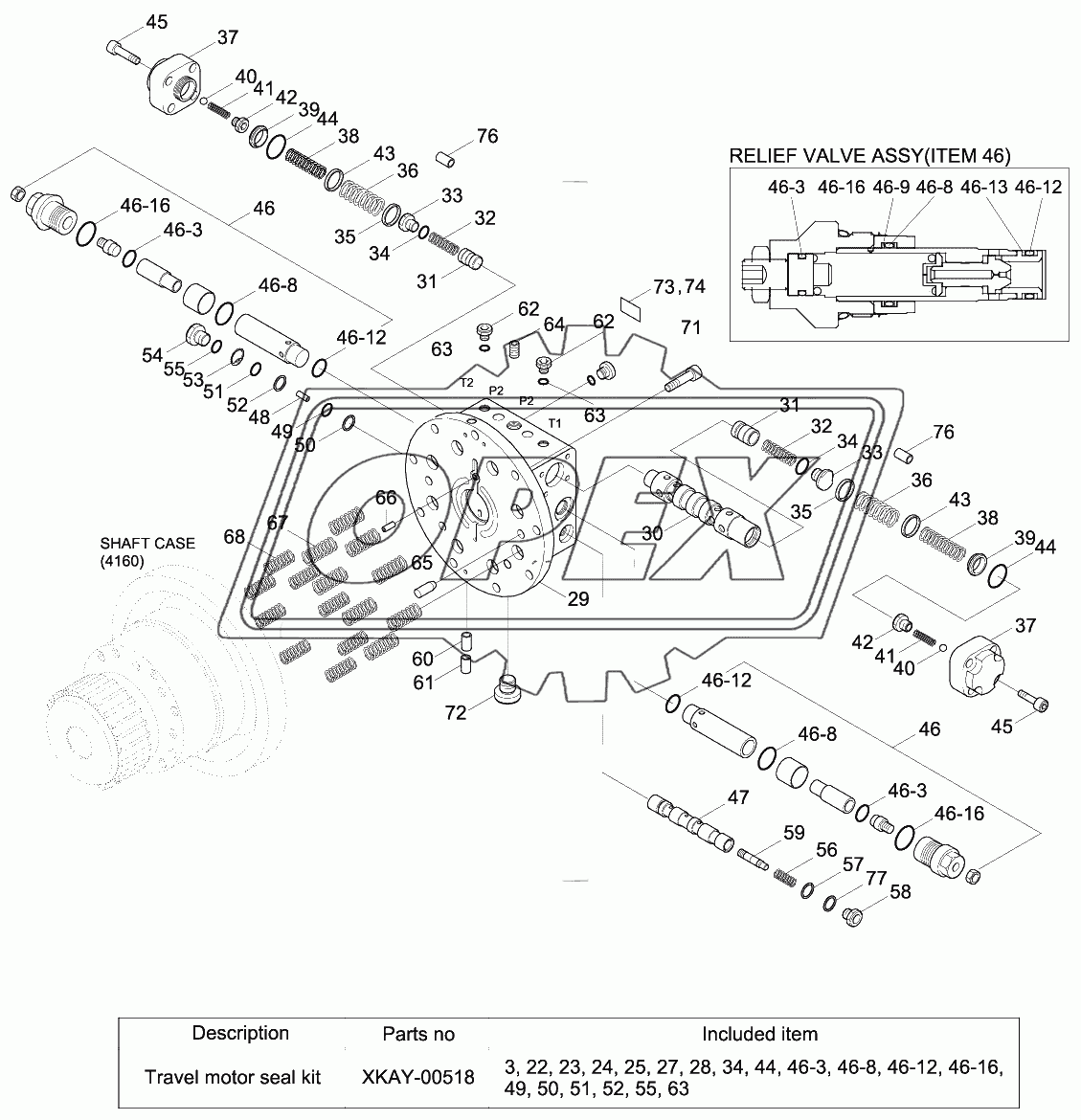 TRAVEL MOTOR (1/2)