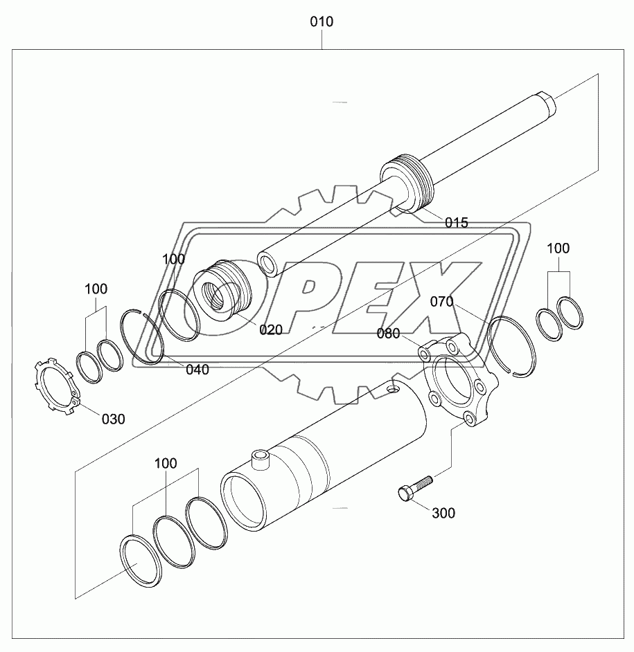 FRONT AXLE STEERING GEAR (#0426-)