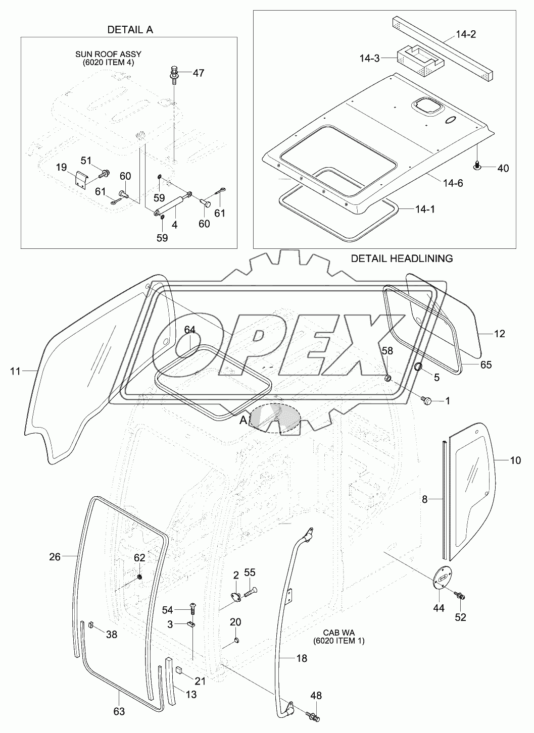 CAB ASSY (3/4)