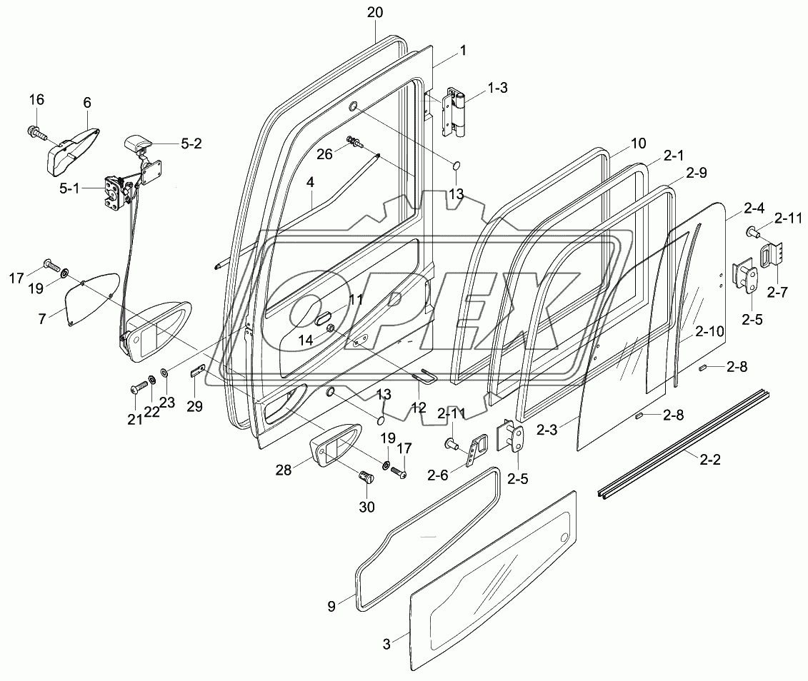 CAB ASSY (4/4, DOOR)