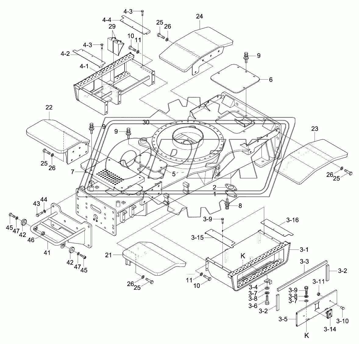 LOWER FRAME & FENDER