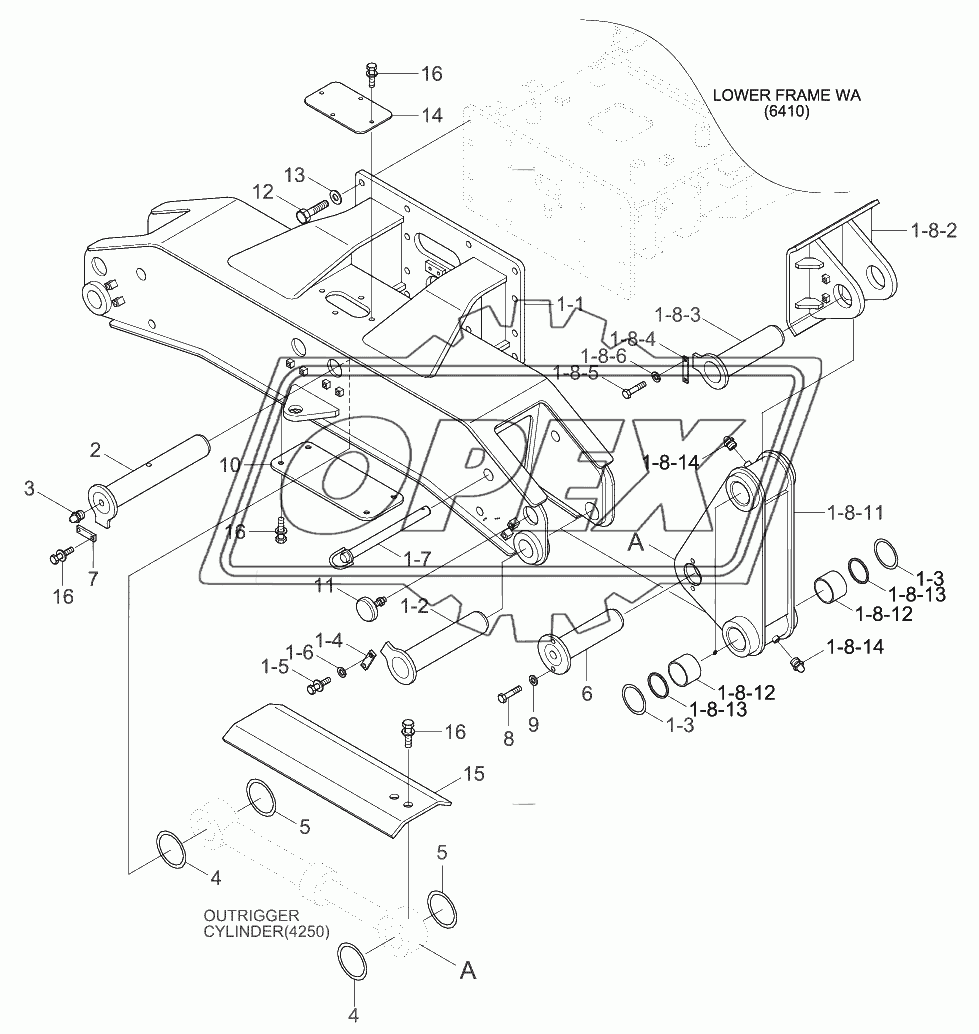 OUTRIGGER MOUNTING-FRONT