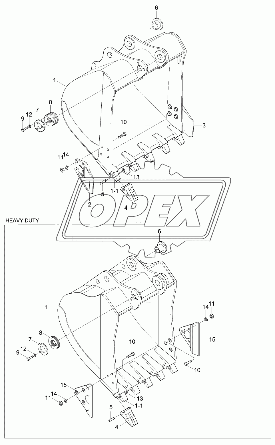 BUCKET (5 TEETH)