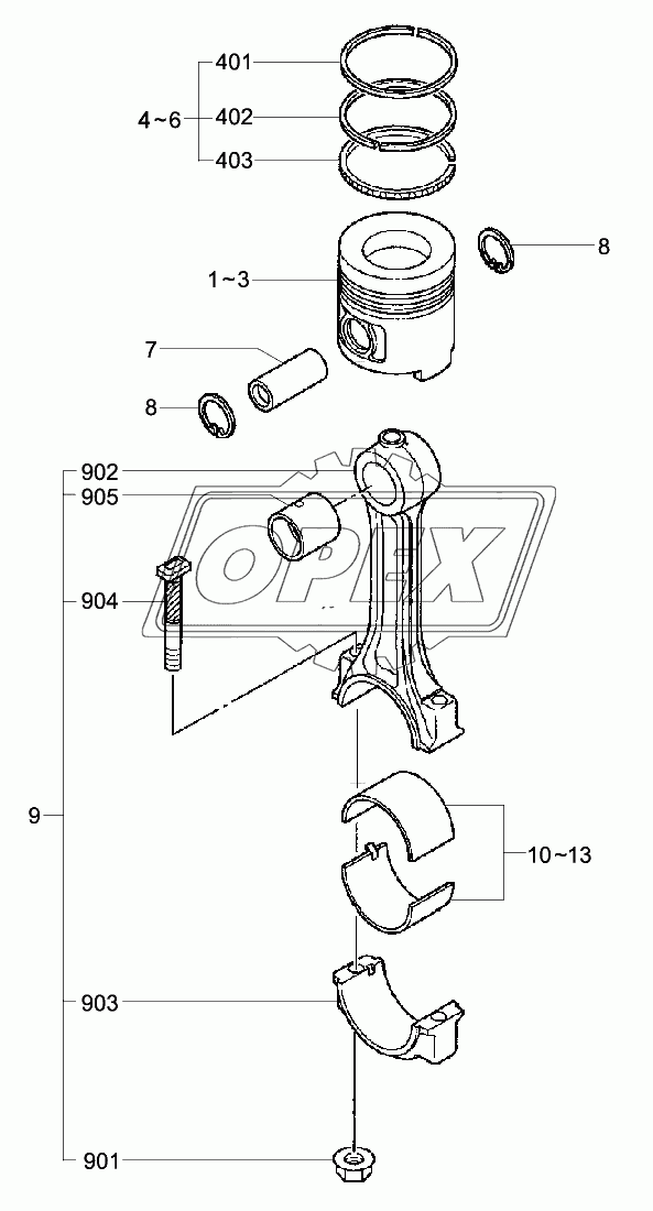 PISTON & CONNECTING ROD