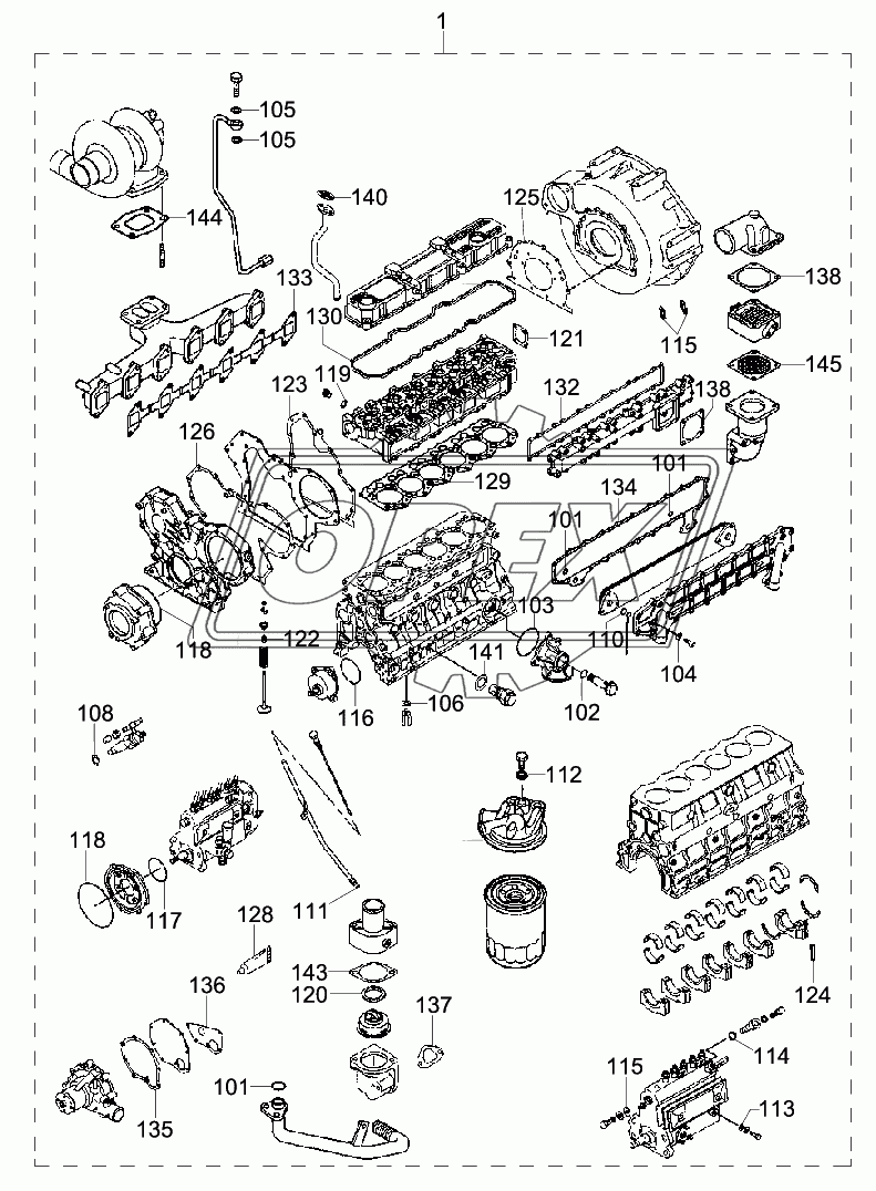 OVERHAUL GASKET KIT