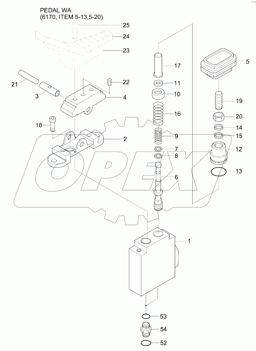 SINGLE PEDAL (DOUBLE ACTING)