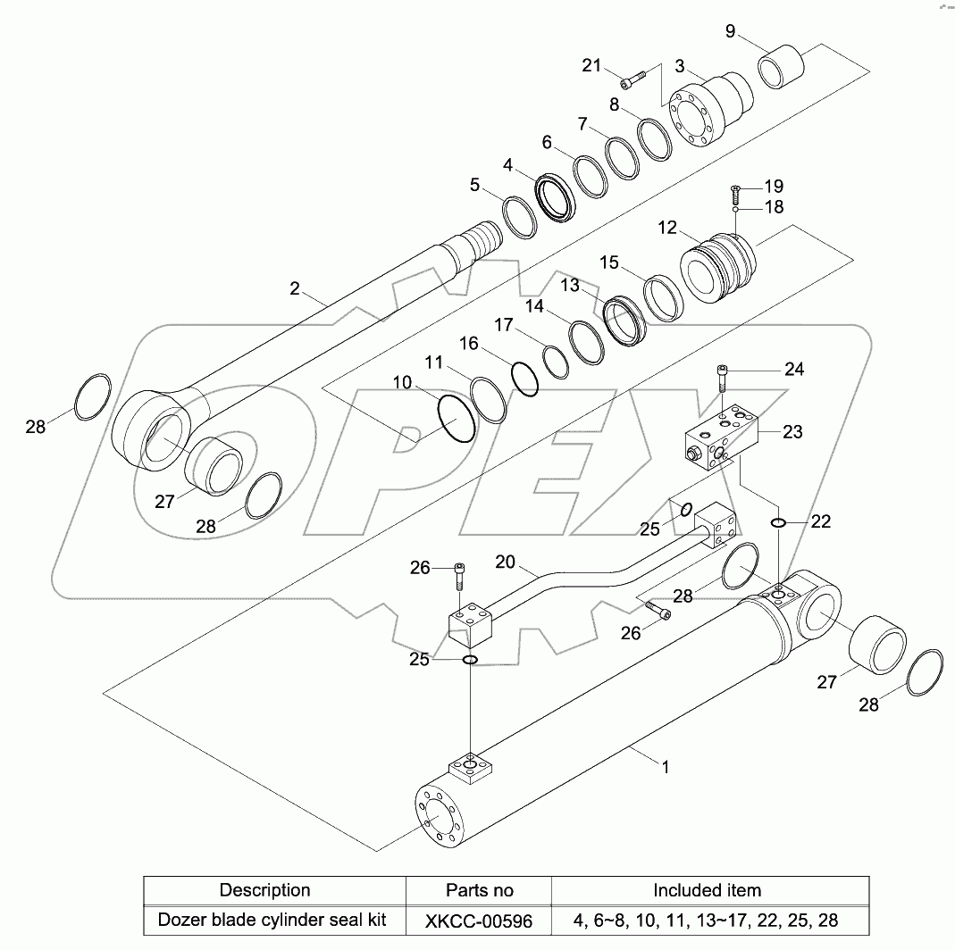 DOZER BLADE CYLINDER