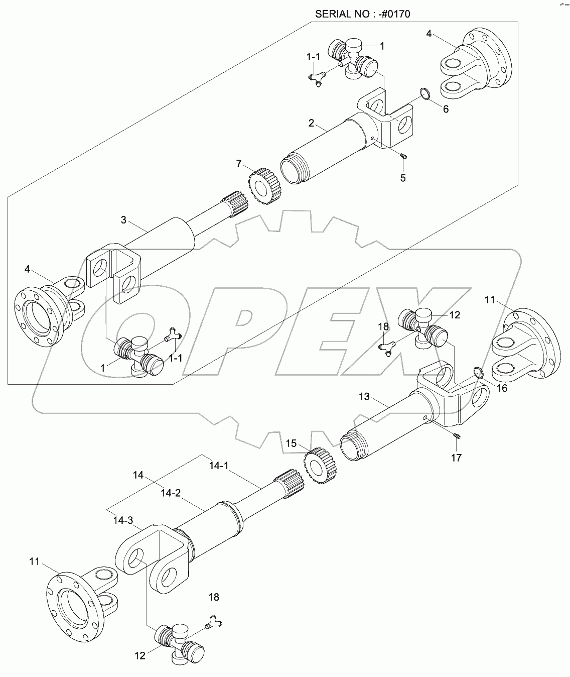 PROPELLER SHAFT (-#0192)