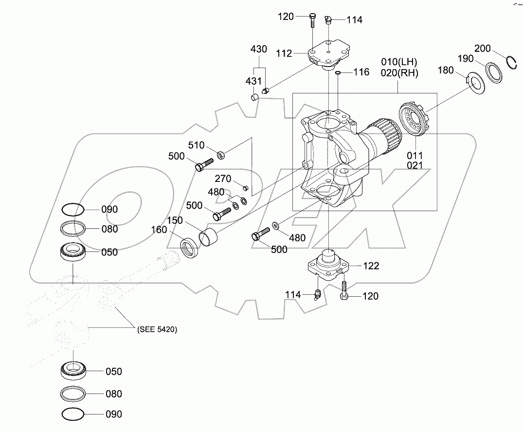 FRONT AXLE JOINT HOUSING (#0011-)