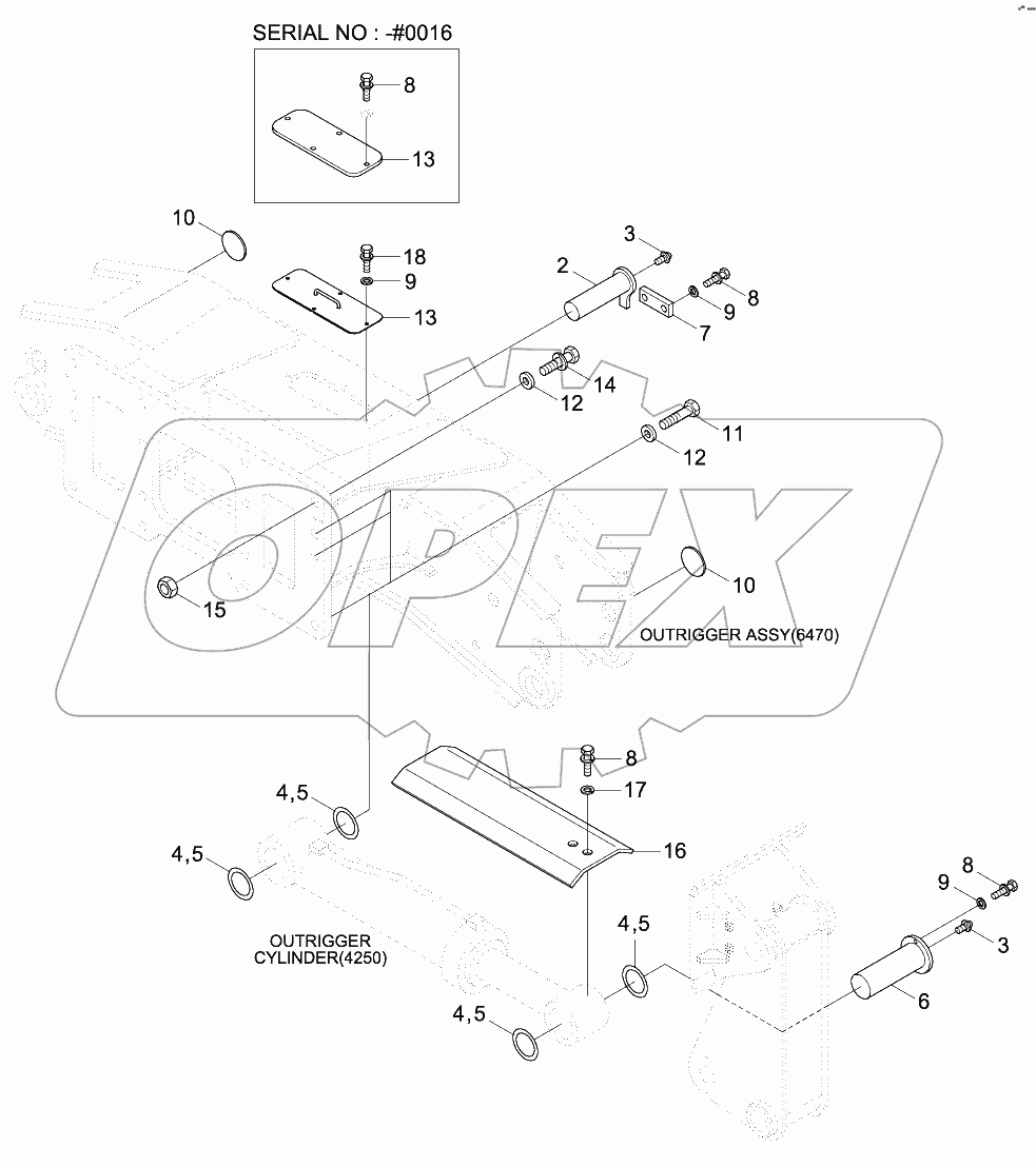 OUTRIGGER MOUNTING (REAR)