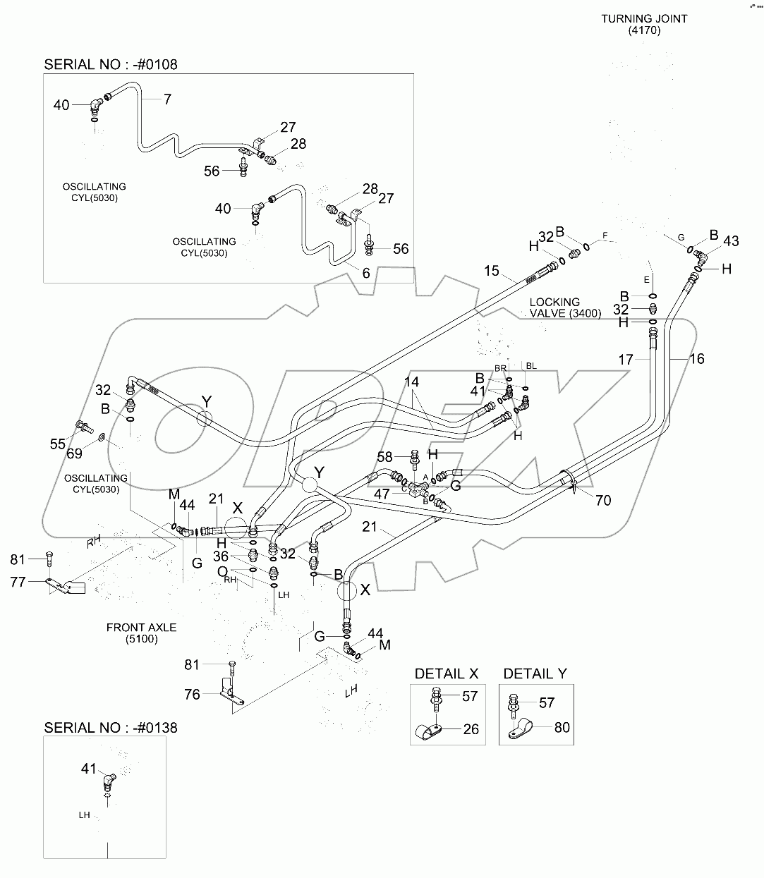 LOWER HYD PIPING 2 (#0285-)