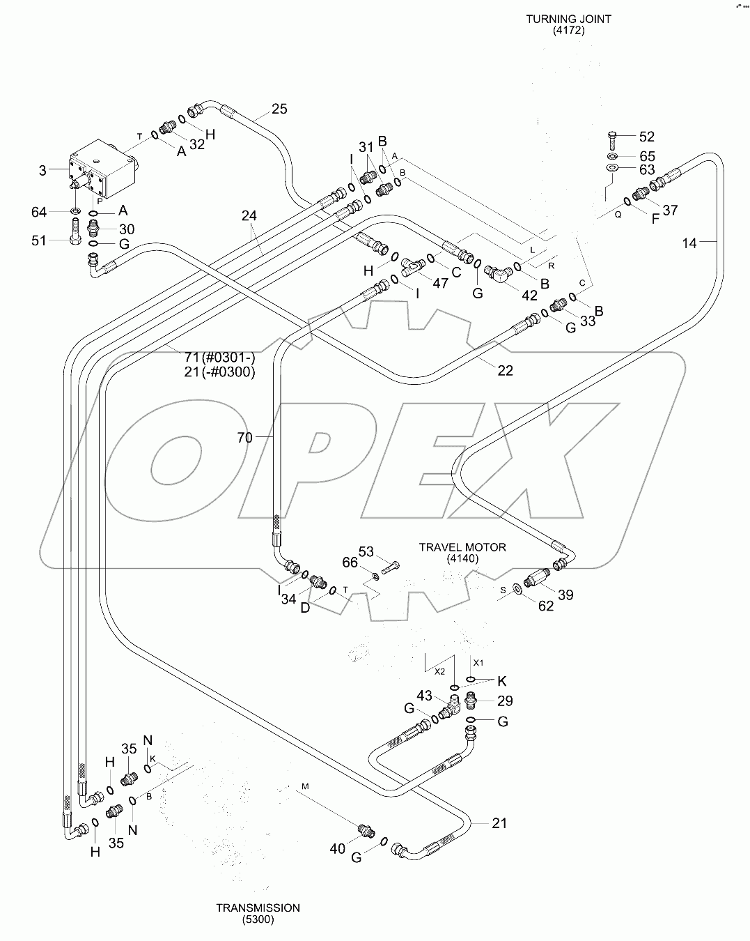 LOWER HYD PIPING 1 (#0286-)