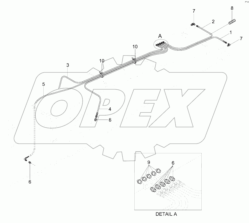 BOOM GREASE LUB SYSTEM (R210W-9MH)