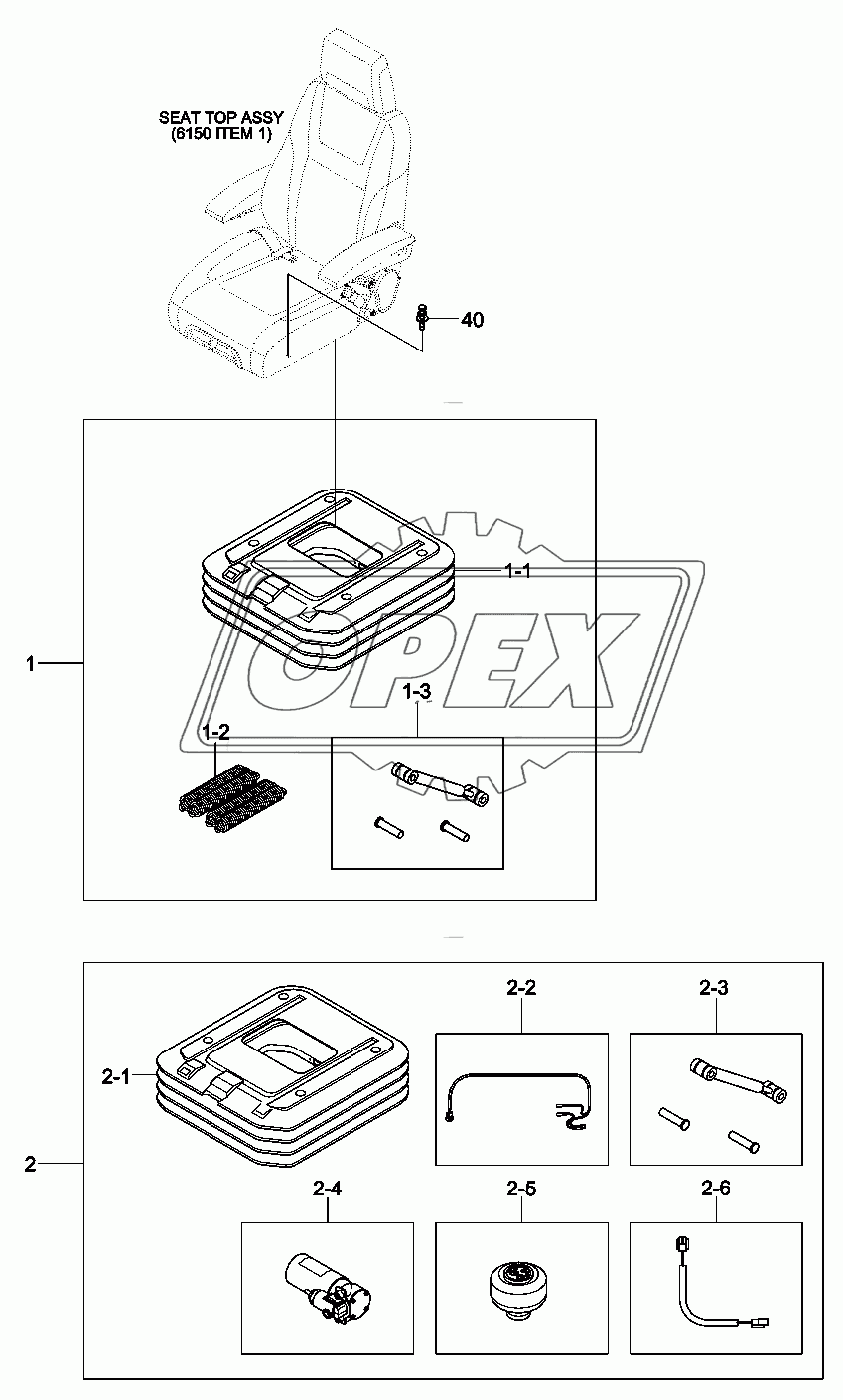 SEAT (SUSPENSION, HEATED, 2/2)