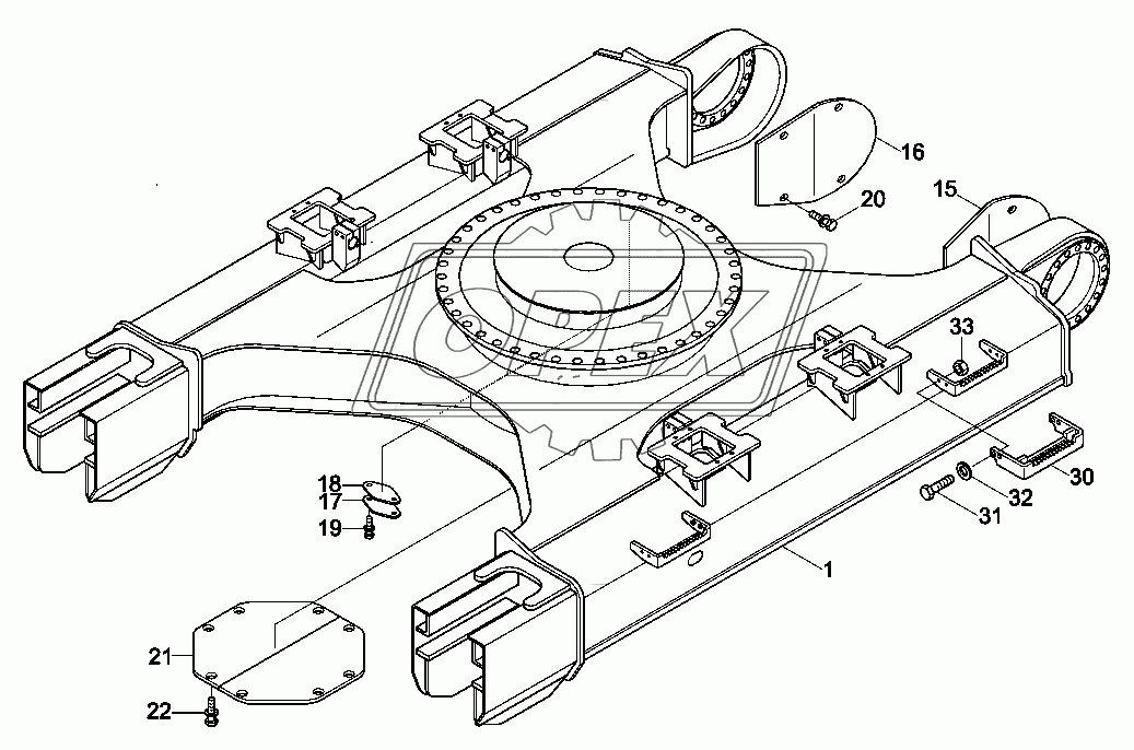 LOWER FRAME & COVER (HIGH WALKER)