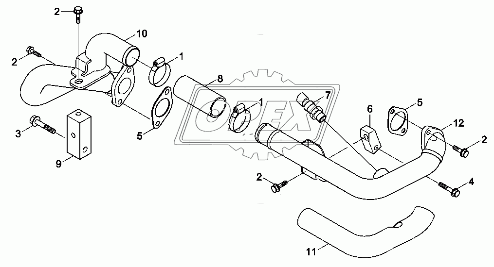 EXHAUST RECIRCULATION AIR PLUMBING