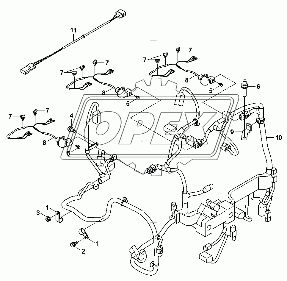 ENGINE CONTROL MODULE HARNESS