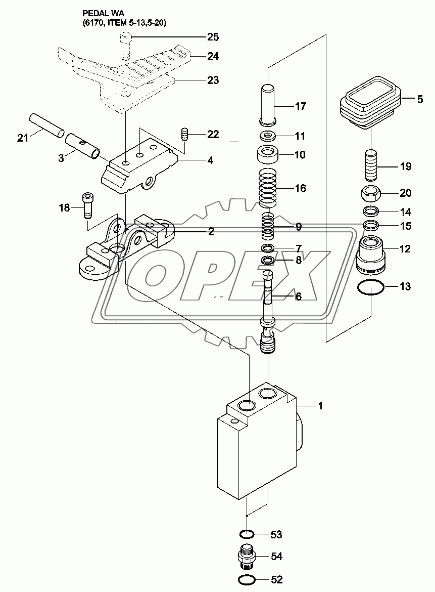 SINGLE PEDAL (DOUBLE ACTING)