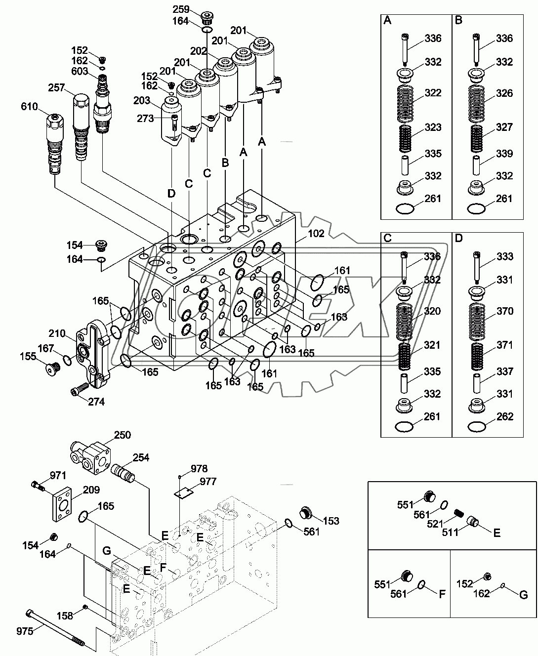 MAIN CONTROL VALVE (3/4)