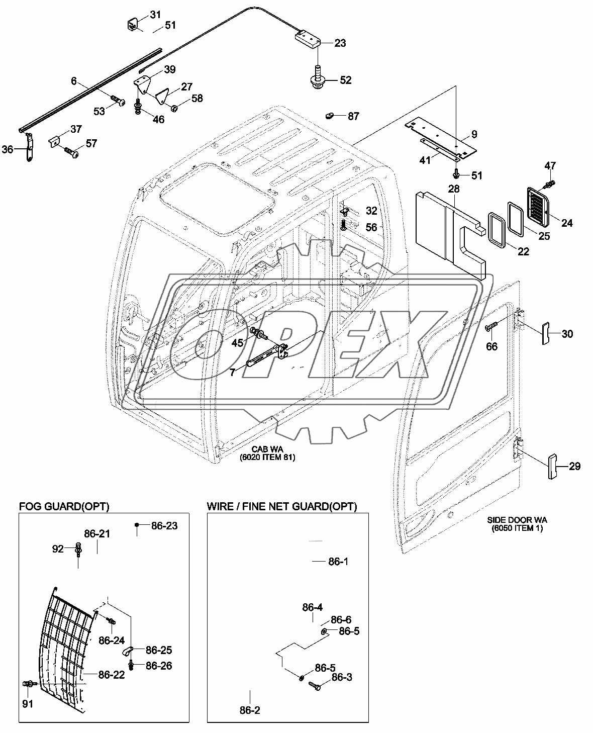 CAB ASSY (2/4)