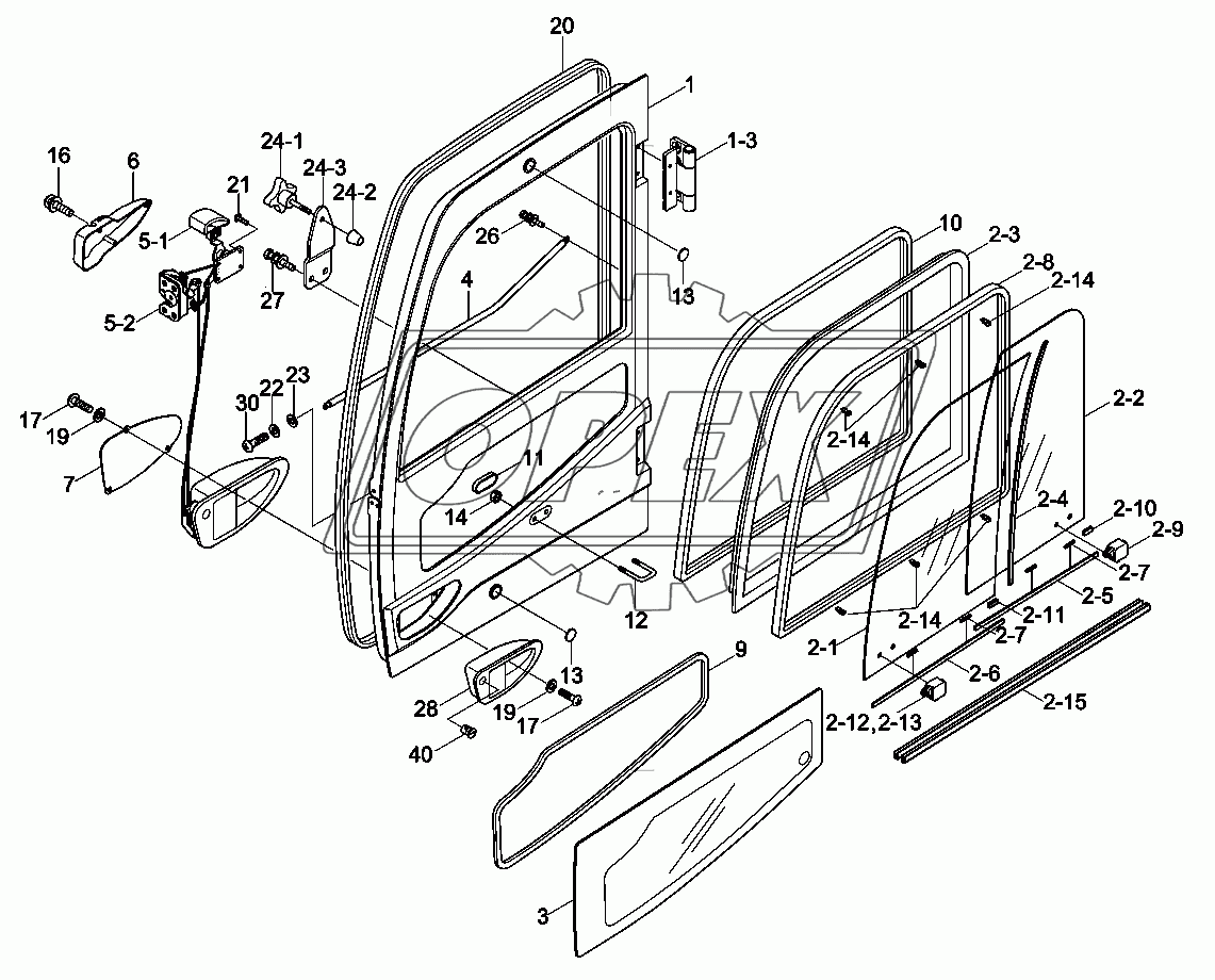 CAB ASSY (4/4, DOOR)