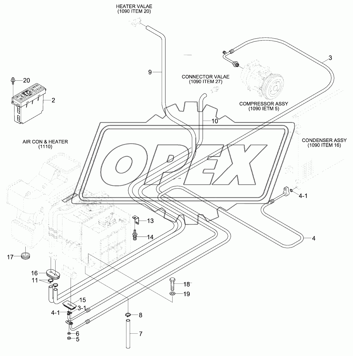 AIR CONDITIONER BOTTOM SUB