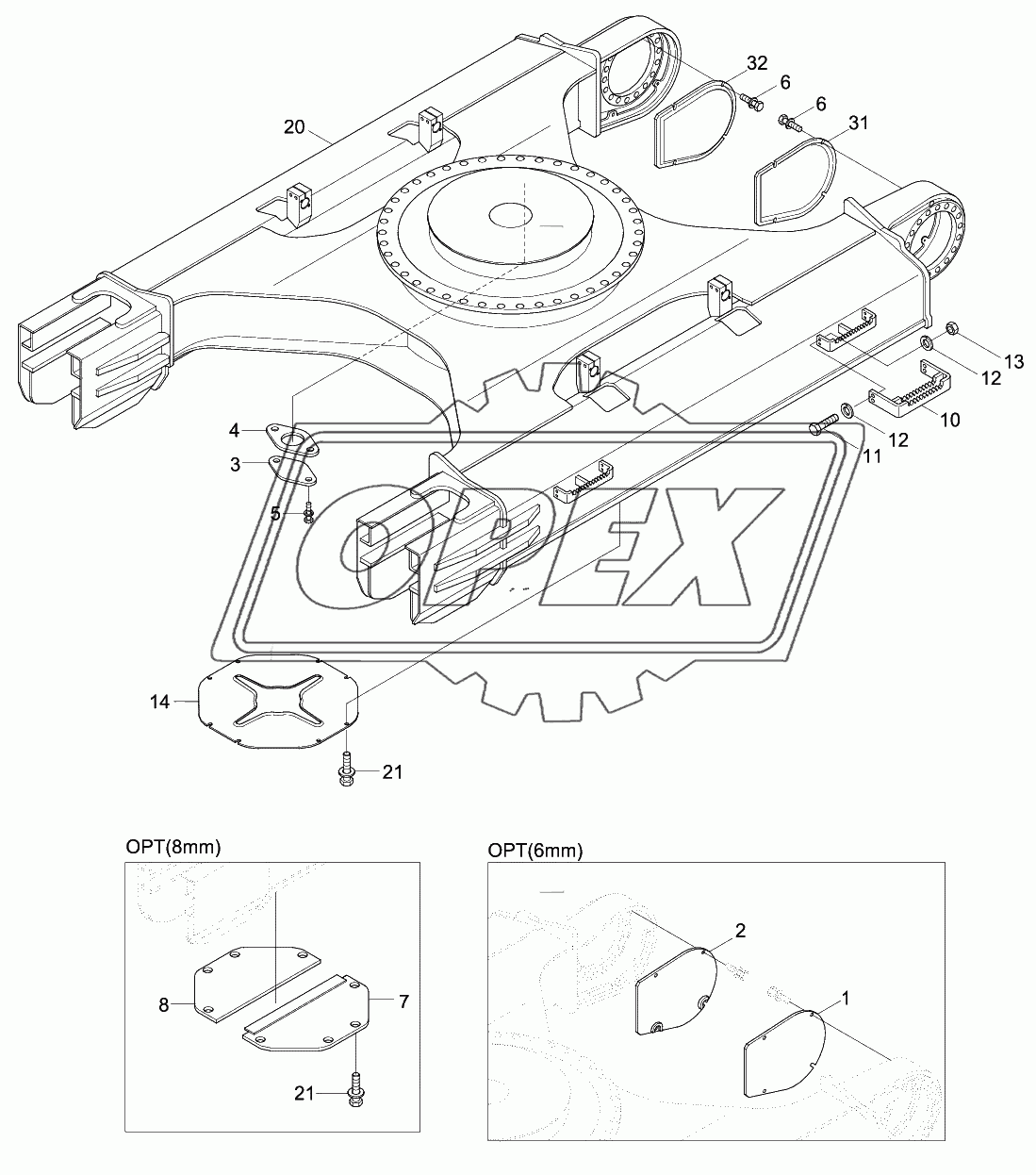 LOWER FRAME & COVER