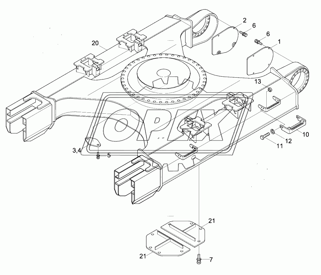 LOWER FRAME & COVER (HIGH WALKER)