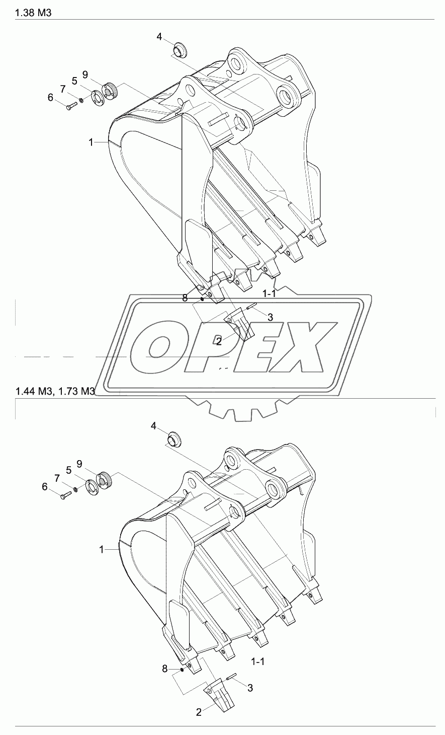 BUCKET (5 TEETH, ROCK)