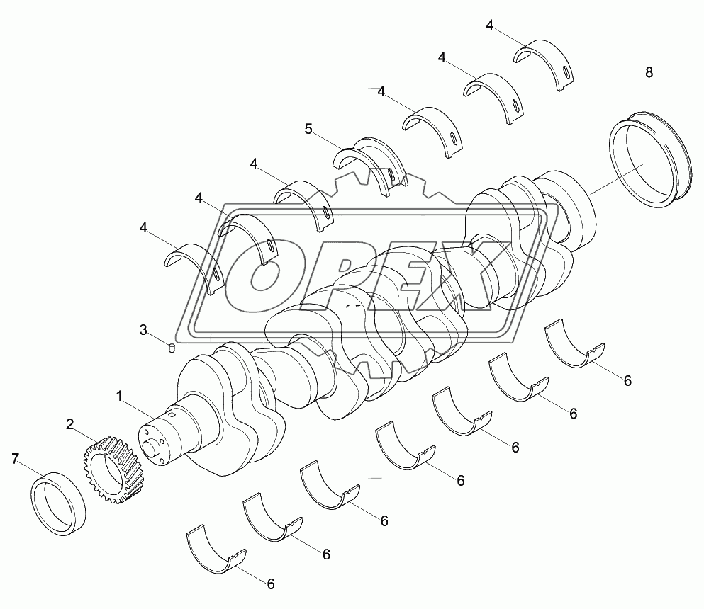 CRANKSHAFT & MAIN BEARINGS