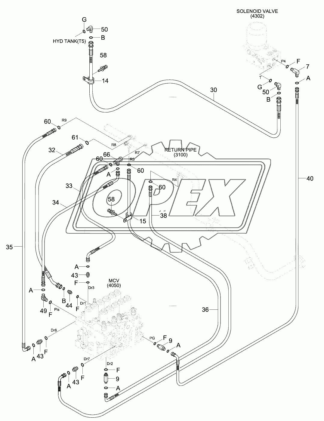 PILOT HYD PIP (BASE3,CLUSTER TY1,MCV TY1)