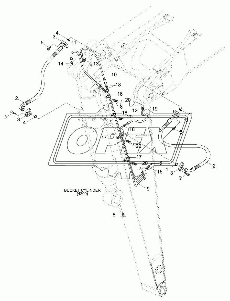 ARM HYD PIPING (2.2M)