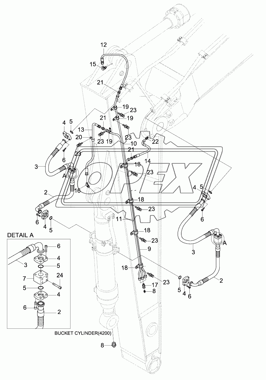 ARM HYD PIPING (4.05M)