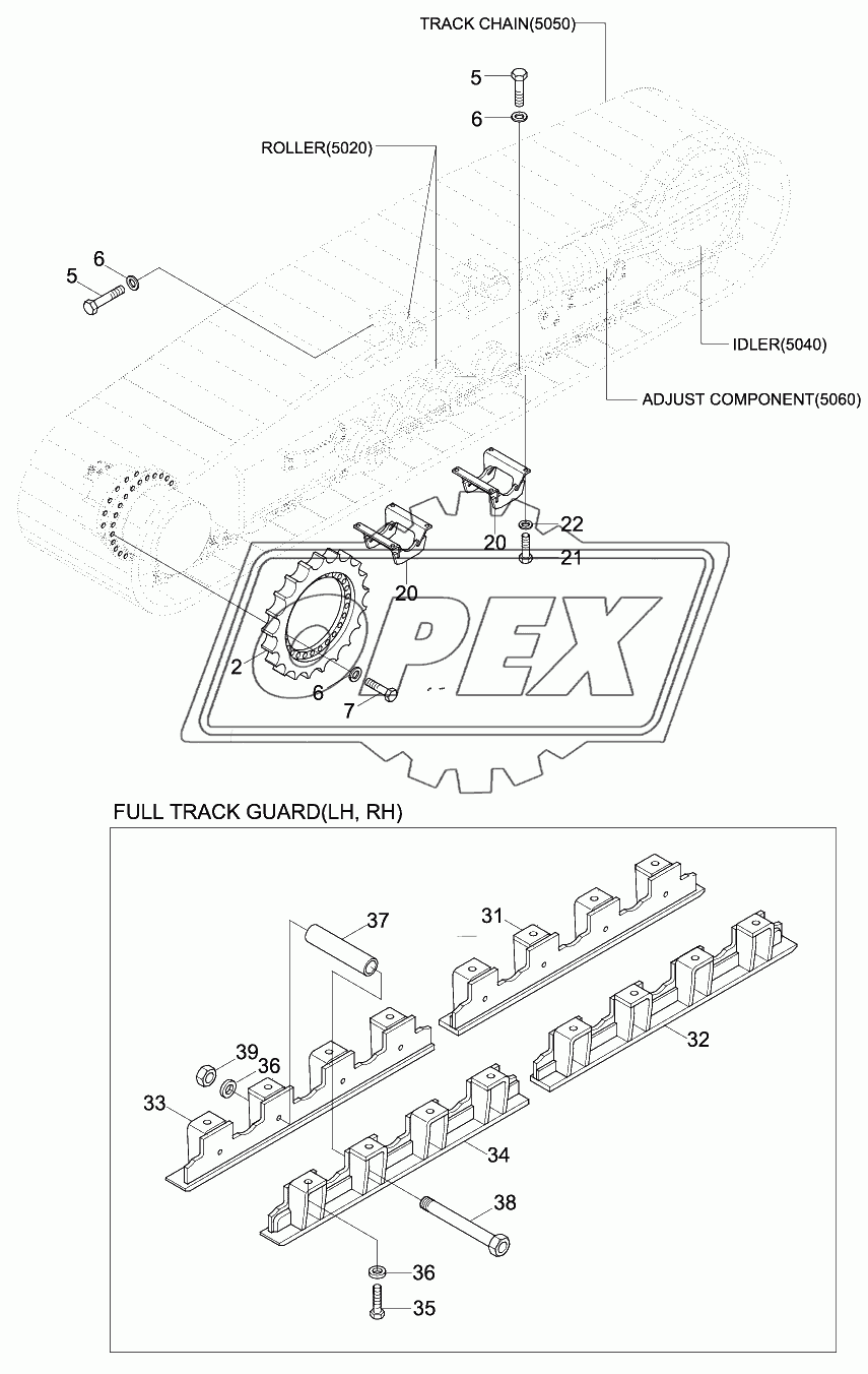 UNDERCARRIAGE MTG (HIGH WALKER)