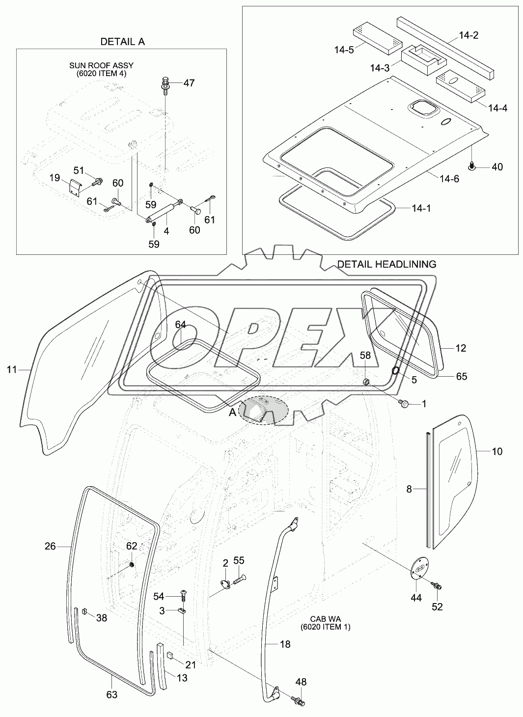 CAB ASSY (3/4)