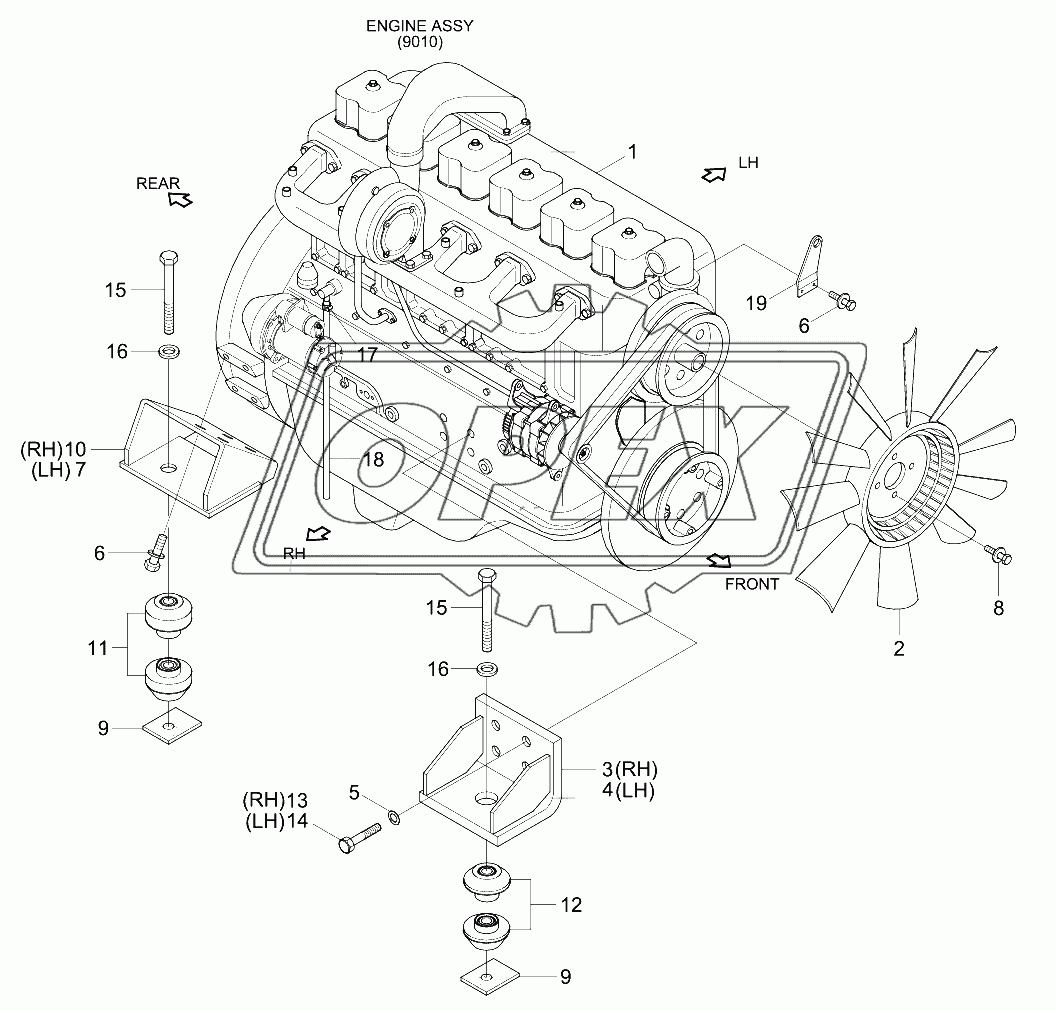 ENGINE MOUNTING