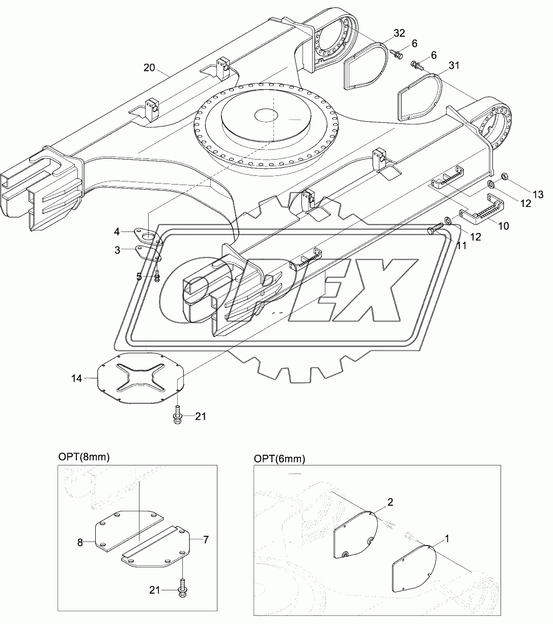 LOWER FRAME & COVER