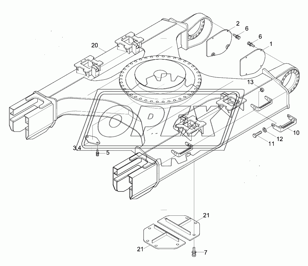 LOWER FRAME & COVER (HIGH WALKER)