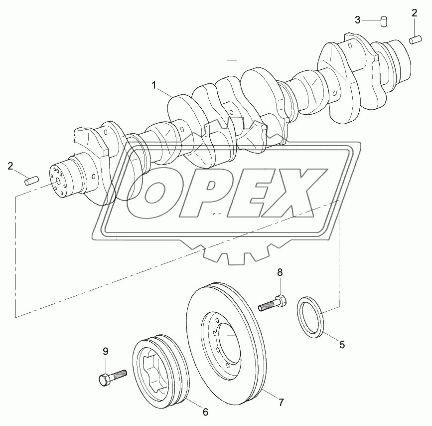 CRANK SHAFT & PULLEY