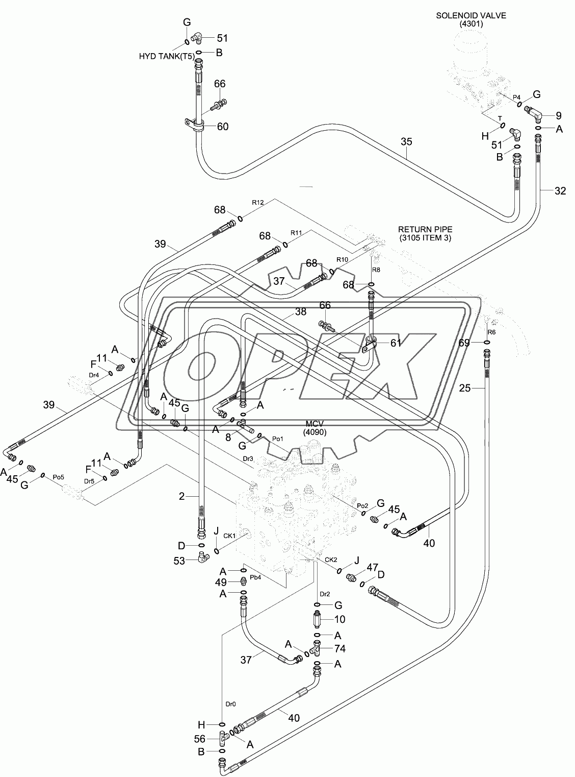 PILOT HYD PIP (BASE3,CLUSTER TY2,MCV TY2)