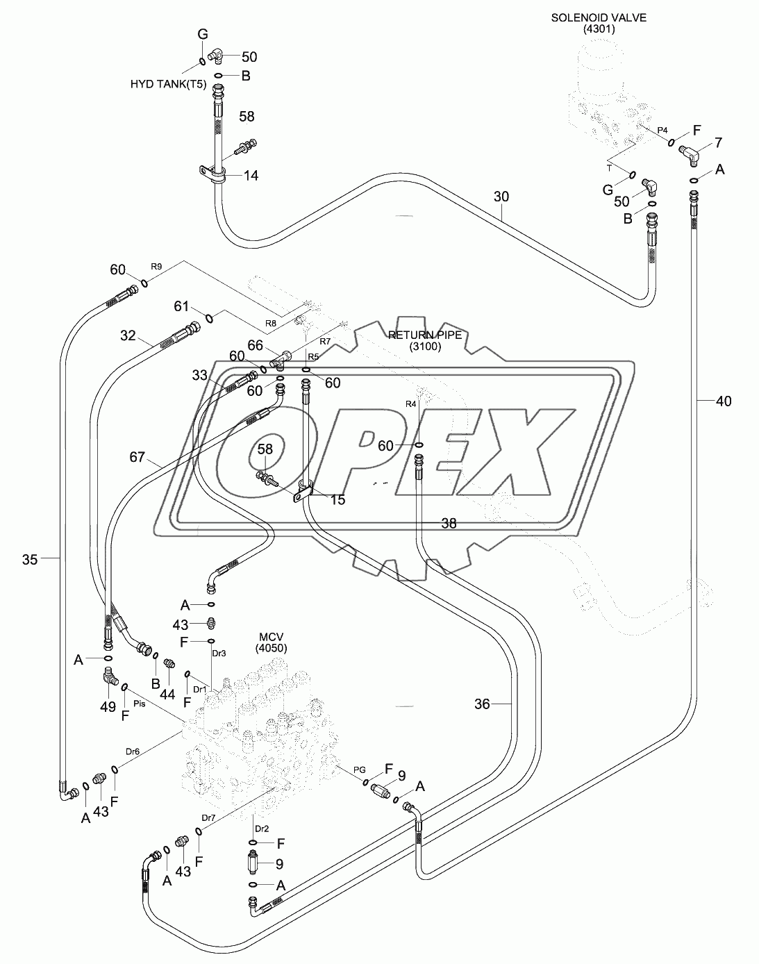 PILOT HYD PIP (BASE3,CLUSTER TY1,MCV TY1)