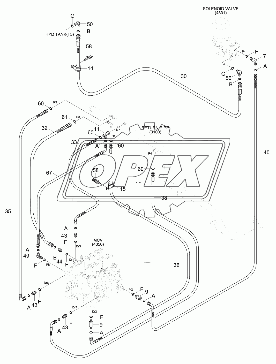 PILOT HYD PIP (BASE3,CLUSTER TY2,MCV TY1)