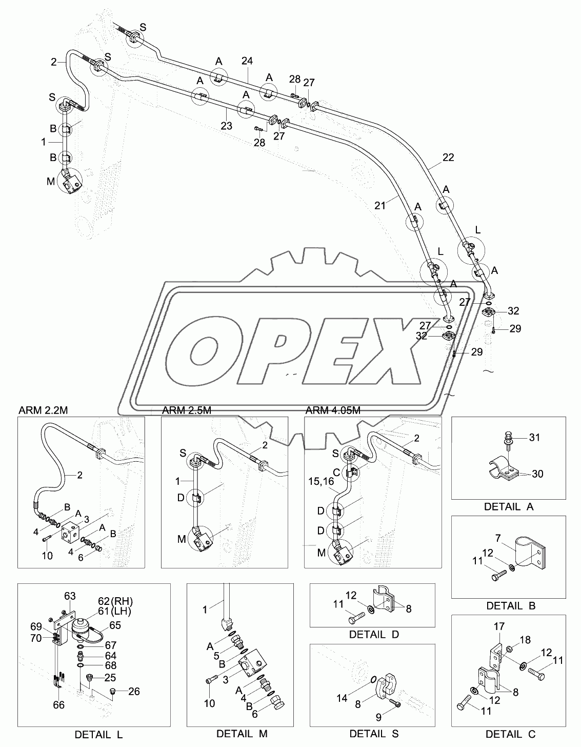 ATTACH PIPING KIT (S & D/ACTING)