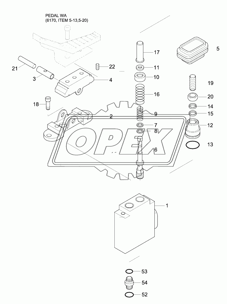 SINGLE PEDAL (DOUBLE ACTING)